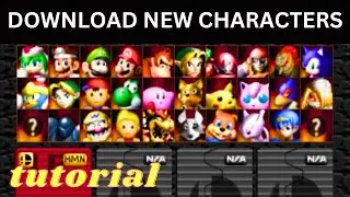 How to download more smash bros 64 characters in 2023 - smash bros 64 remix mod