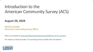 Introduction to the American Community Survey (ACS)