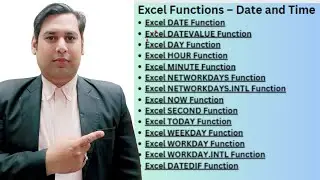 14 Excel Functions – Date and Time