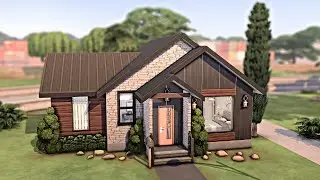 MODERN STARTER HOUSE 🏡 The Sims 4 Speed Build | No CC