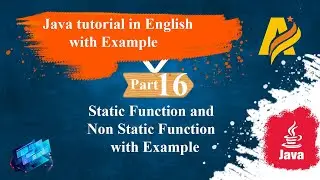 Java Tutorial Part16 |  Static and Non Static functions with Example Program