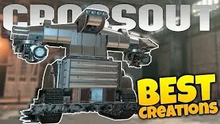 Crossout Best Creations - Giant Minigun Robot, Scout Buggy, 6K PS Melee Build (Crossout Gameplay)