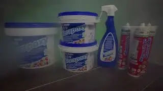 Нанесение и смывка эпоксидной затирки от производителя Mapei. Полное отображение процесса.
