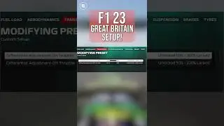 #F123 Great Britain Setup! 🏎️ #shorts