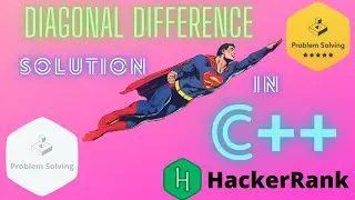 Diagonal Difference Hackerrank solution in C++.