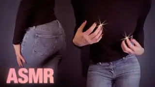 3 HOUR ASMR ✨ Fabric Scratching & Rubbing Sounds ✨ Levi jeans & Black Texture Jumper ⚡️ No talking!