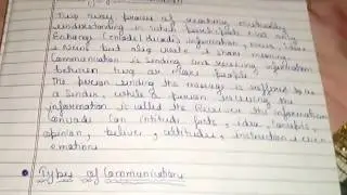 Types of commuication #