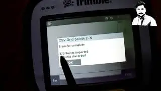 HOW TO IMPORT CSV &DIFERENRT  FORMAT FILES IN TRIMBLE TSC3 CONTROLLER URUD/HINDI