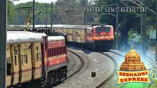 WAP4's greet Hello | Counterparts Seshadri Express | Indian Railways