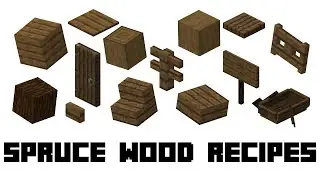 Minecraft: Compilation of Spruce Wood Recipes