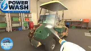 Cleaning A Golf Cart In Powerwash Simulator
