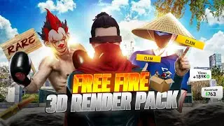 Free Fire 3D Render Pack for Thumbnails 🎮 | Best Renders Content Creators 💝 | Youtubers 3D Renders
