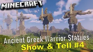 Ancient Greek Warrior Statues - Minecraft Show & Tell #4
