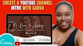 How to make an intro video for youtube in Canva 
