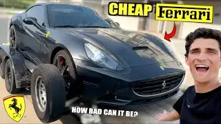 Buying The CHEAPEST Ferrari California To Replace Our Burnt FF...