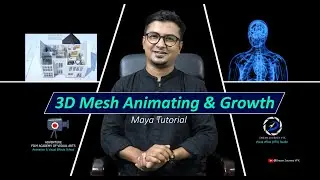 3D Poly Mesh Animating | 3D Animating Model Growth Maya Tutorial