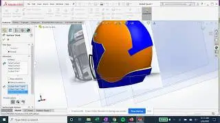 Riddell Football Helmet in Solidworks Part 1 | Solidworks 2020