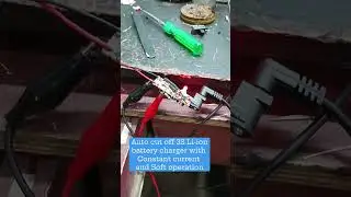 Auto cut off Li-ion battery charger #batterycharger  #bms #autocut #circuiTician #becreative