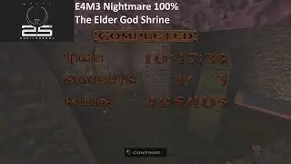 Quake 25th Anniversary Edition. E4M3 Nightmare 100% walkthrough with commentary