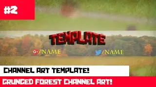 CHANNEL ART TEMPLATE #2 | SPEEDART | PHOTOSHOP