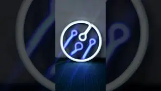 Así quedó mi logo impreso en 3D, iluminado con tiras LED #LaElectronicaGT #Impresion3D #Impresora3D