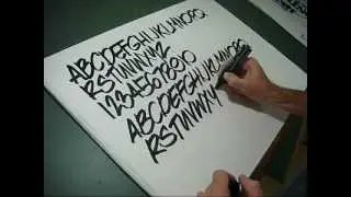 How to draw pen Lettering freehand style you can do it!!!!