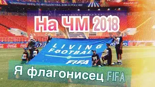 Я флагоносец FIFA|ФИФА на Чемпионате Мира по футболу 2018 -  Вышла прям в центр поля во время матча