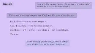 (Abstract Algebra 1) Divisors