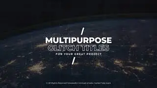 Glitch Titles For After Effects