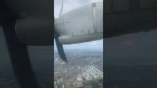Заход над Тюменью на ATR-72-500. #посадка
