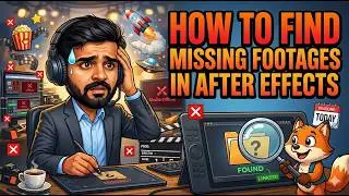 How to find missing footages in after effects | Learn video editing in kannada