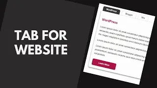 How To Create Tabs With HTML, CSS and JavaScript (Part II)