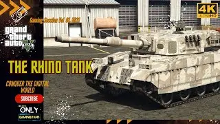 GTA 5 Rhino Tank Drive Fun! 🌟 Short Gameplay Escape from Police! #GTA5 #Shorts  #gamerlife #tank