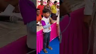 चित्तौड़गढ़ के रावतभाटा तहसील में आयोजित कार्यक्रम में एक नन्हे बालक दुधाराम भील द्वारा गाया गया गाना|