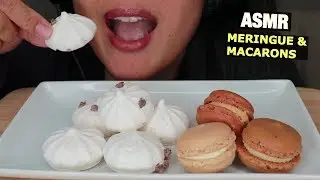 ASMR MERINGUE & FRENCH MACARONS - SOFT CRUNCHY EATING SOUNDS - NO TALKING