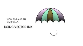 How to make an umbrella using vector ink | vector ink tutorial