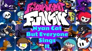 FNF Nyan Cat But Everyone Sings It | Full Combo