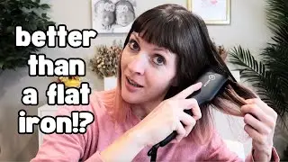 Heated Beard Straightener Brush... on BANGS and hair!??