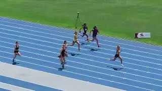 Ht2. 100m U14 Girls, QLD All Schools Championships, QSAC 1 November 2024