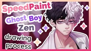 [Speedpaint] 💌 Ghost Boy | Drawing Process | Clip Studio Paint