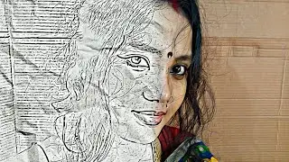 Image into Drawing in Paper ।। Drawing Paper Photo Editing ।। PicsArt Tutorial Tricks...