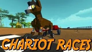 CHARIOT HORSE RACING?! | SCRAP MECHANIC