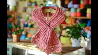 Bufandita con ojal ( Paso a paso en crochet )