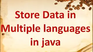 How to store different languages in java