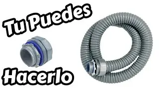 Cómo instalar el conector en la manguera licuatite para la instalación eléctrica.