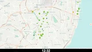 2018 GIRA Timelapsed (Lisbon shared bikes)