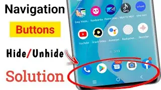 How To Hide Or Unhide Navigation Bar Buttons | How To Unable Or Disable Navigation Bar Buttons