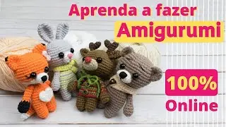 CURSO DE AMIGURUMI ONLINE DO BÁSICO AO AVANÇADO + BÔNUS COMPLETO