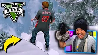 Jimmy had a snowboarding ACCIDENT! (GTA 5 Mods) 