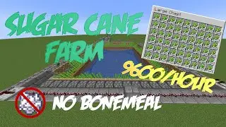 BEST NO BONEMEAL SUGAR CANE FARM - MINECRAFT 1.18